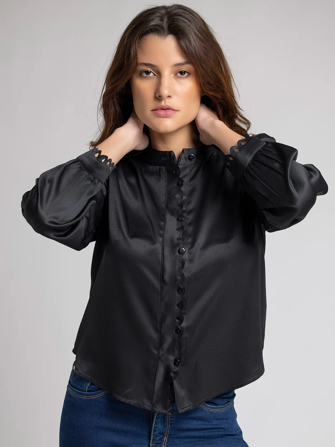 Black Going-Out Shirt | Elegant Black Going-Out Shirt