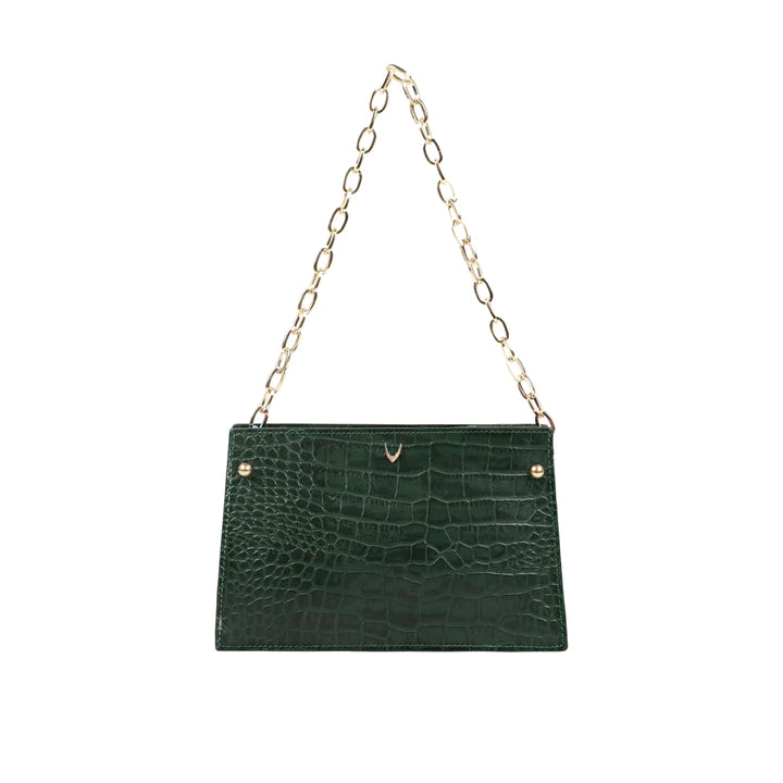 Green Leather Sling Bag | Roaring 20's Emerald Sling Bag