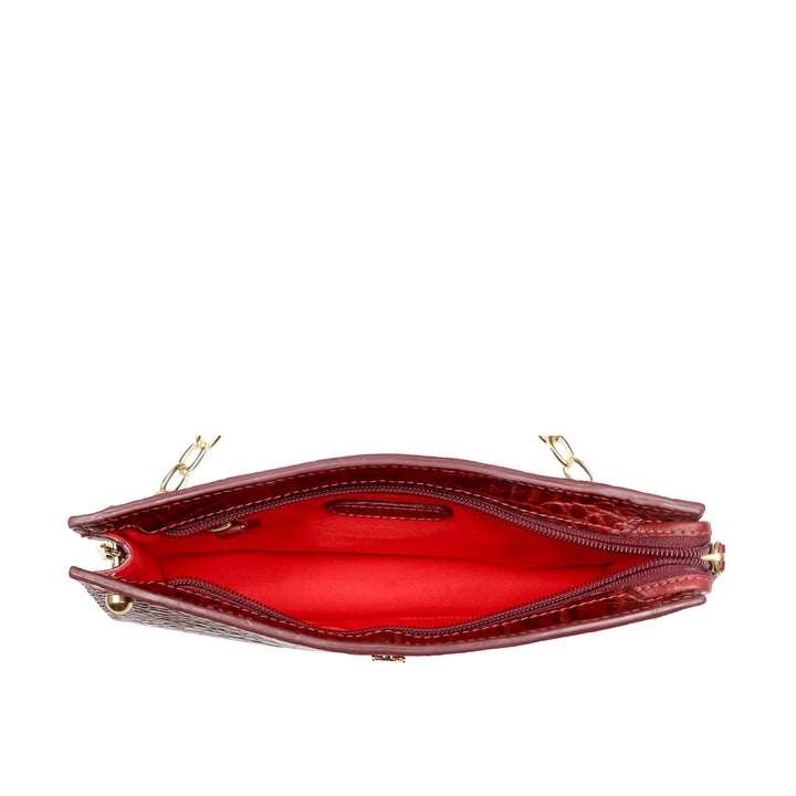 Marsala Leather Sling Bag | Roaring 20's Glamour Sling Bag