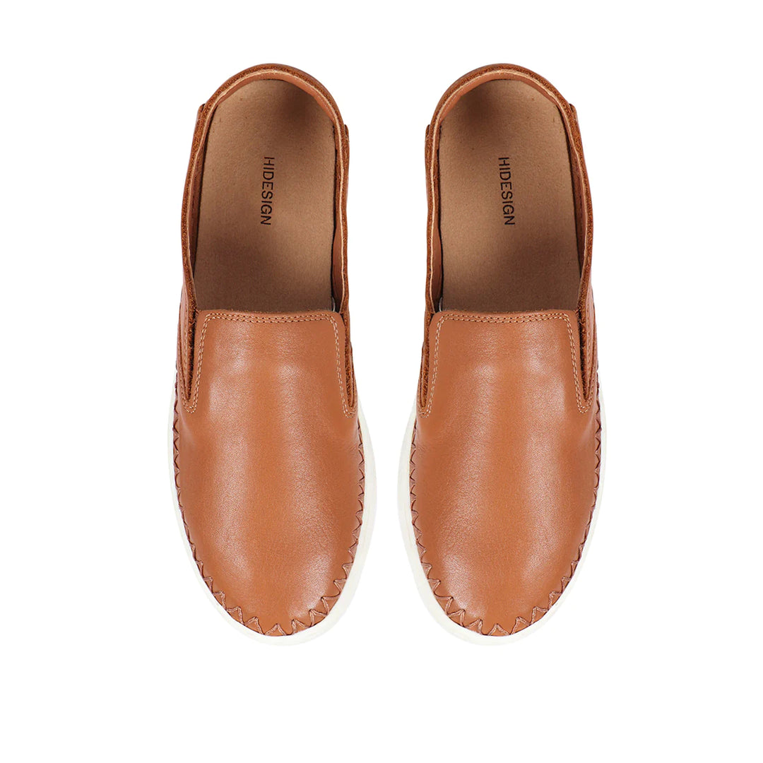 Women's Slip-On Leather Shoes, Platform Sole | Comfort Paradise Women's Slip-On Shoes