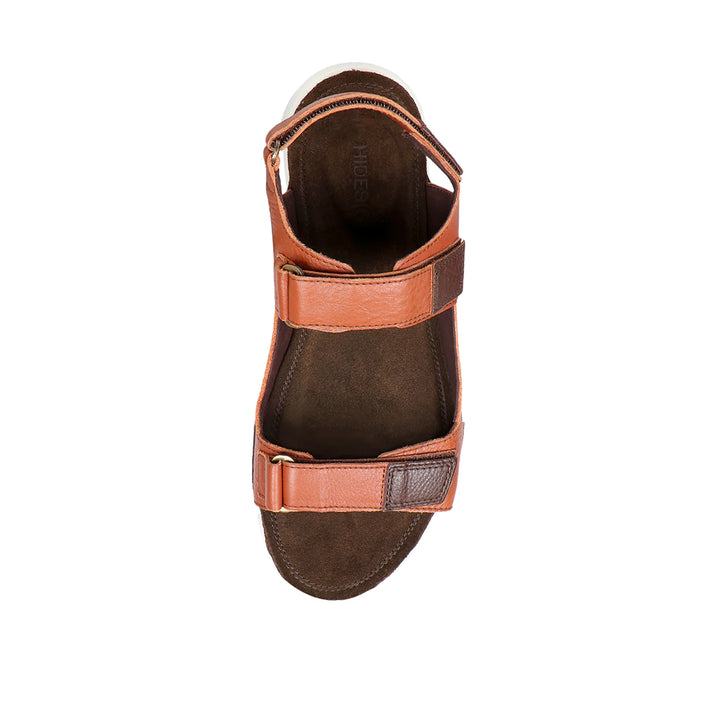 Men's Brown Leather Strap Sandals | Classic Idaho Men's Strap Sandals