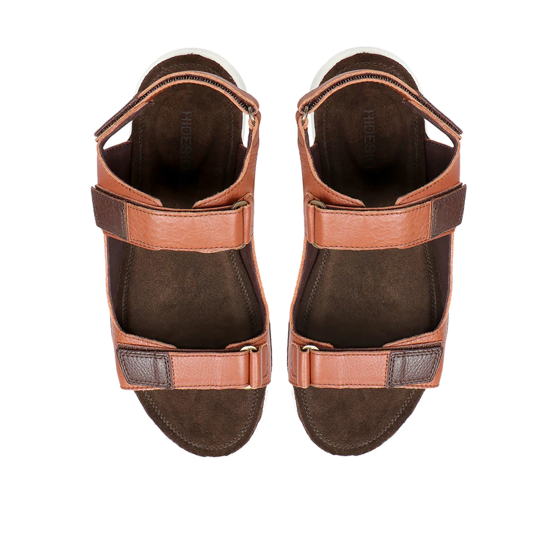 Men's Brown Leather Strap Sandals | Classic Idaho Men's Strap Sandals