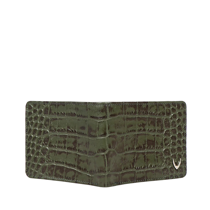 Men's Leather Bifold Wallet in Blue | Signature Croco Bi-Fold Wallet