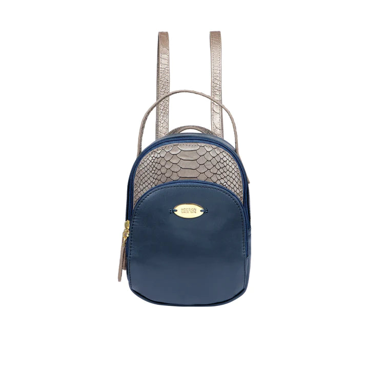 Blue Leather Casual Backpack | Lilac Chic Casual Backpack