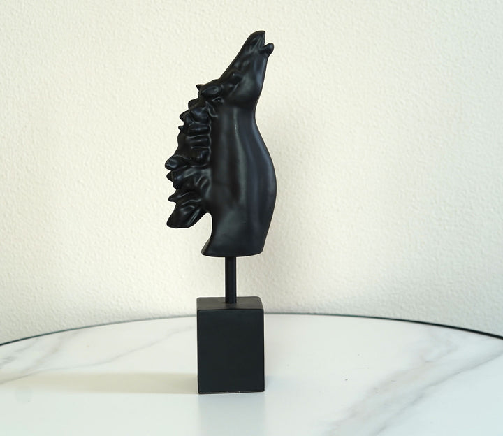 Black Resin Twin Figurine, Large | Resin Twin Figurine (Black, L)