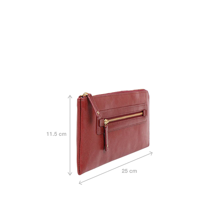 Marsala Leather Zip Around Wallet | Nightlife Elegance Zip Around Wallet