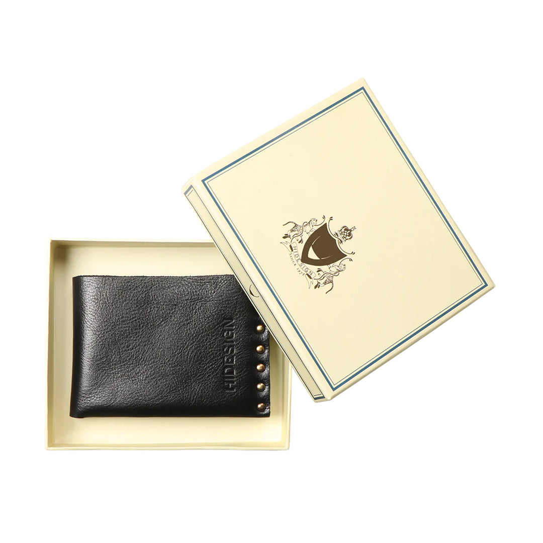 Mens Black Leather Bi-Fold Wallet | Urban Chic Bi-Fold Wallet