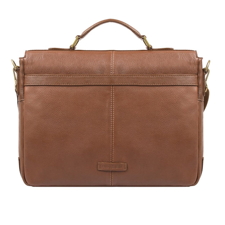 Brown Leather Briefcase | Trendy Sib Leather Office Essential