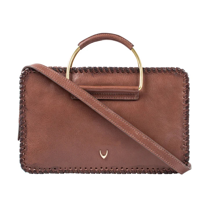 Brown Leather Sling Bag | Chic Brown Ei Goat Sling Bag