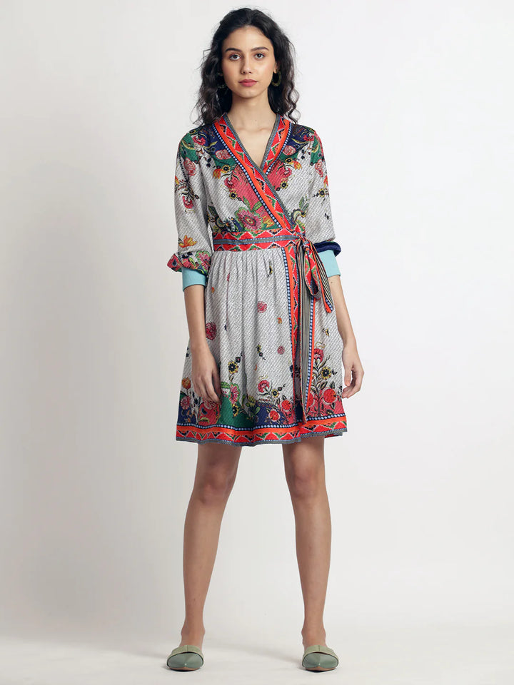Serafina Wrap Midi Dress | Joyful Serafina Wrap Midi Dress