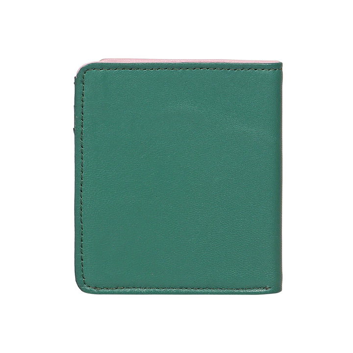 Green Leather Bi-Fold Wallet | Timeless Lamb Bi-Fold Wallet