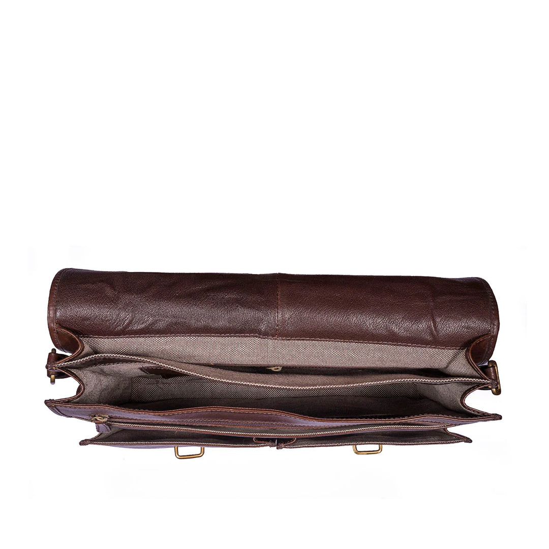 Brown Briefcase | Refined Elegance Business Briefcase