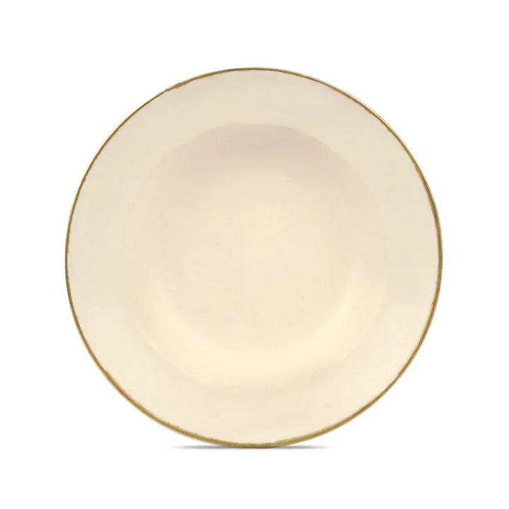 Reactive White Ceramic Pasta Platter | Handmade Ceramic Pasta Platter - Reactive White