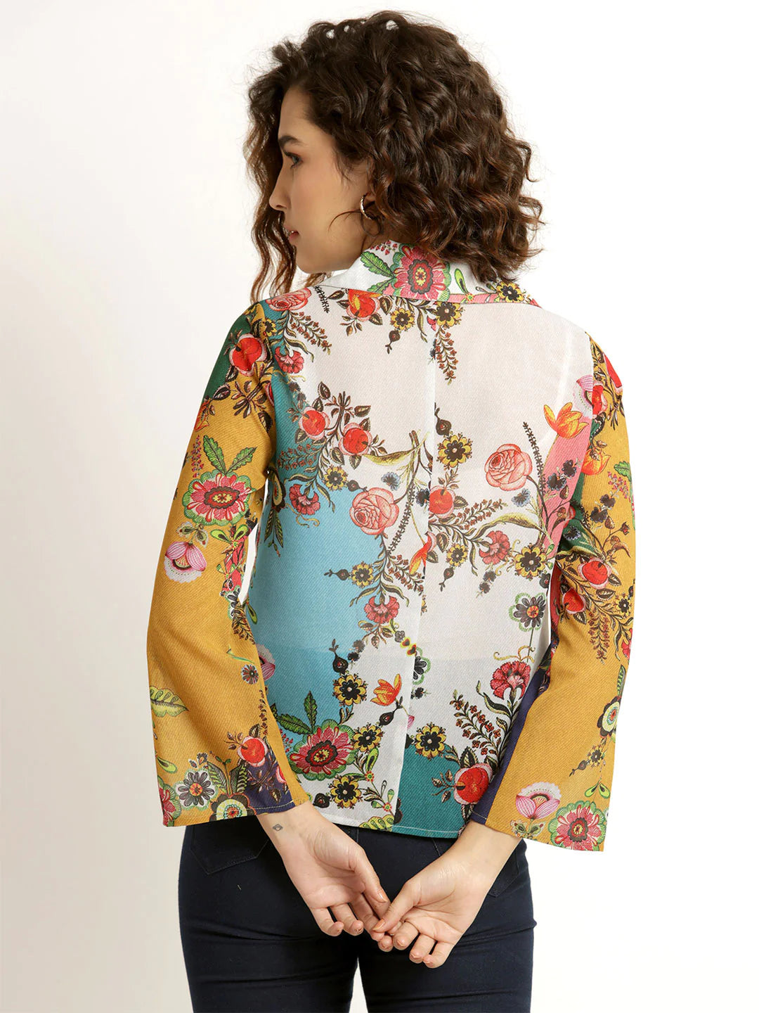 Floral Button-Down Shirt for Women | Boho Bliss Multicolor Shirt
