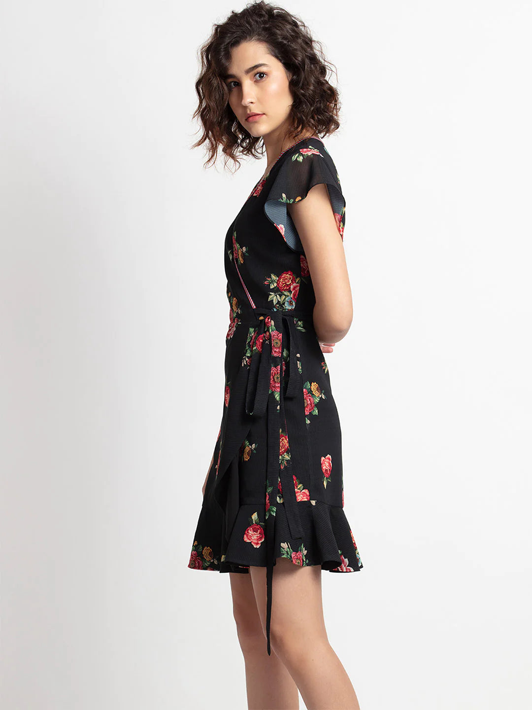 Rose Garden Wrap Dress | Enchanting Rose Garden Wrap Dress