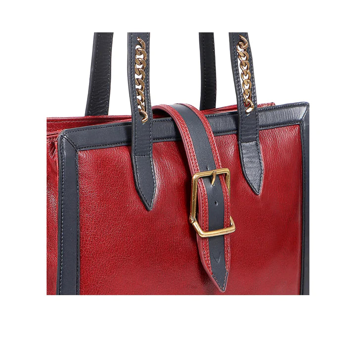 Red Tote Bag | Dramatic Red Glazed Tote