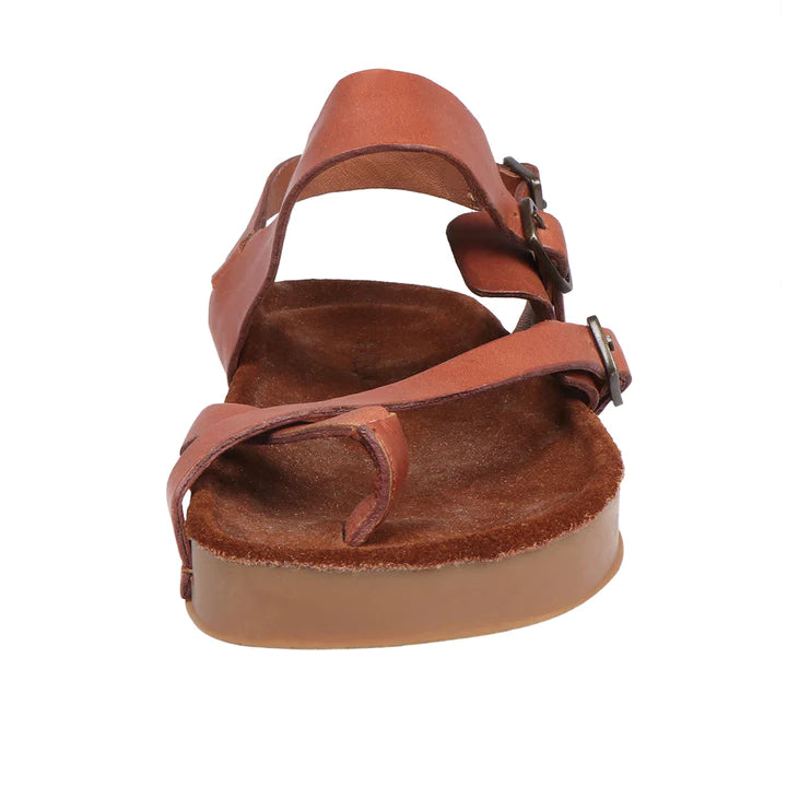 Women's Leather Strap Sandals, Casual Solid Pattern | Cow Sethnic Women's Strap Sandals