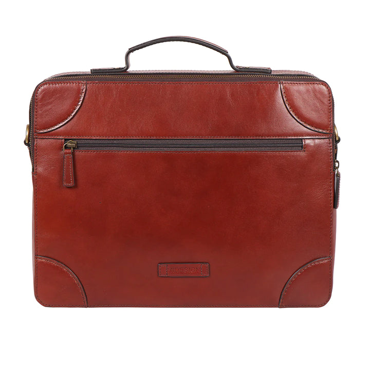 Classic Tan Leather Men's Briefcase, Multiple Compartments | Timeless Tan E.I Cow Men's Briefcase
