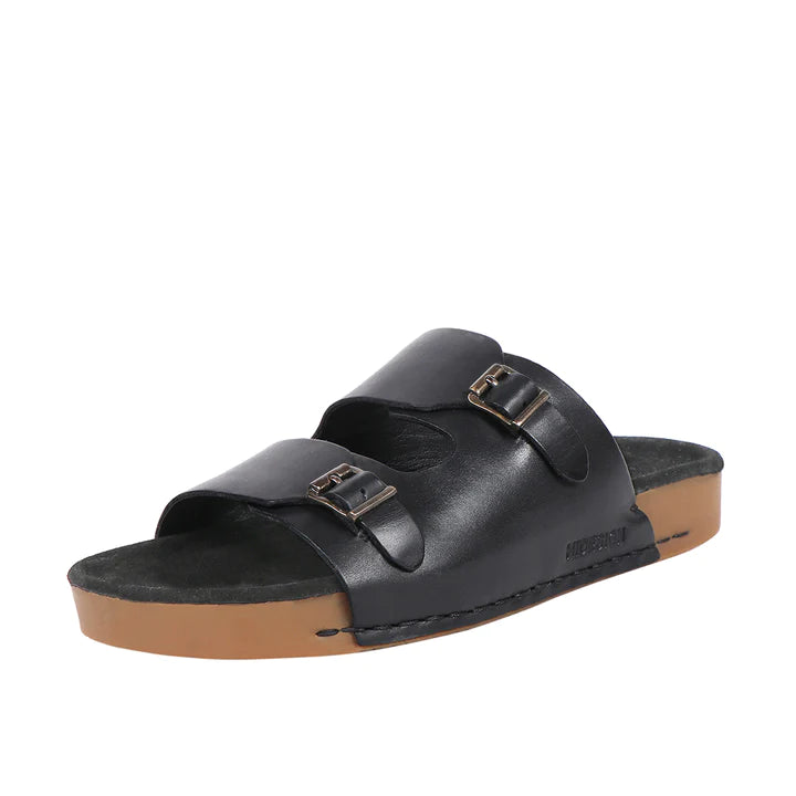 Classic Leather Open-toe Slip-on Sandals for Women | Classic Cow Sethnic Women's Slip-On Sandals