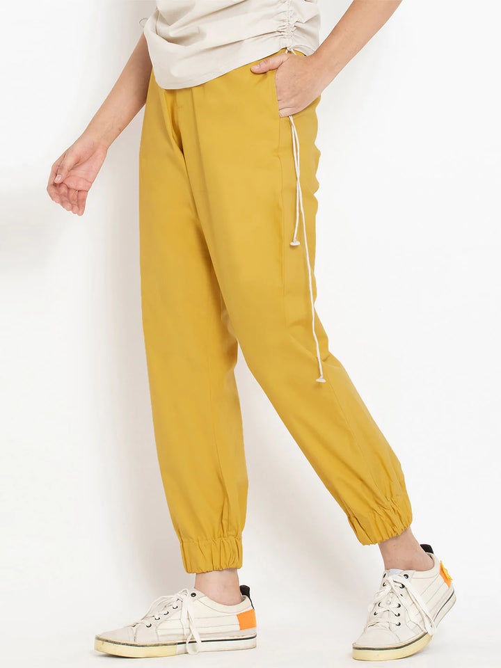 Yellow Jogger Pants for Women | Sunny Day Jogger Pants