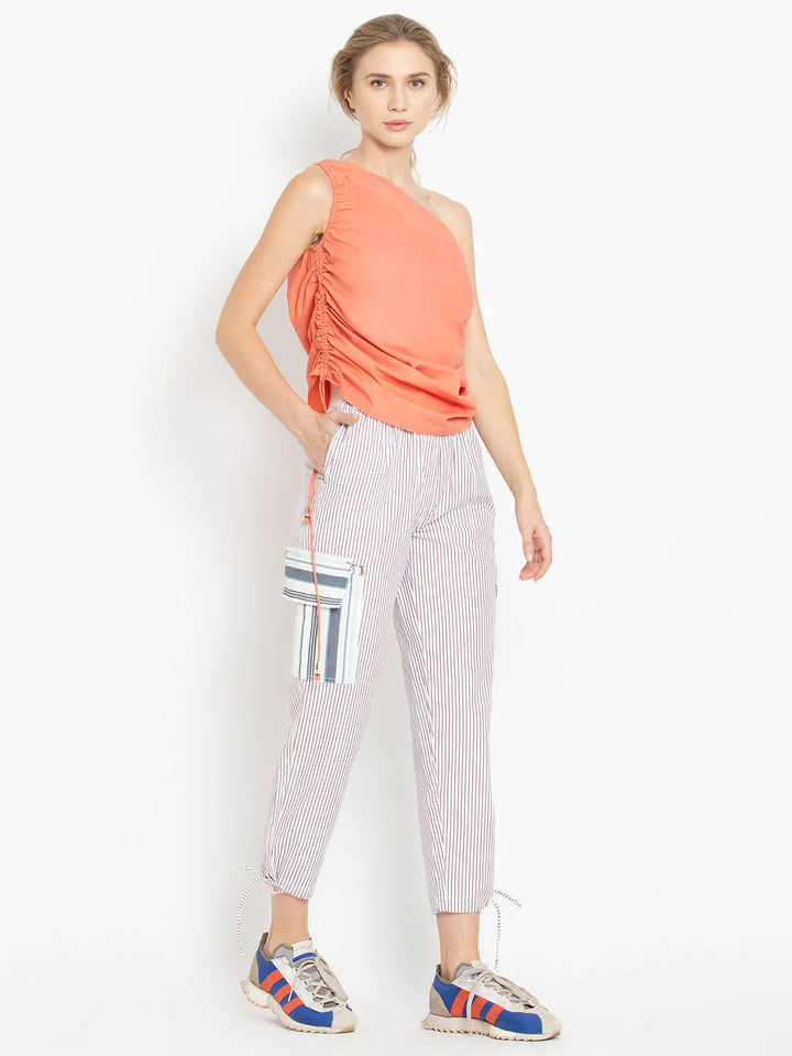 Striped Jogger Pants for Women | Striped Chic Jogger Pants