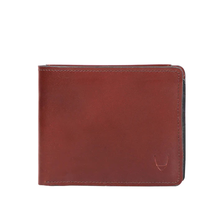 Men's Black Leather Wallet | Crafted Charm Bi-Fold Wallet