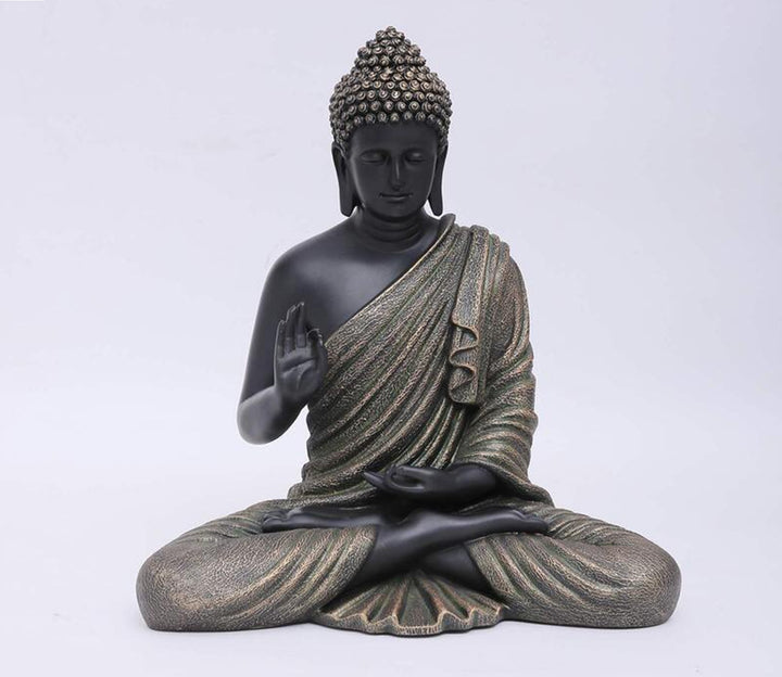 Captivating Copper Blessing Buddha Decorative Showpiece