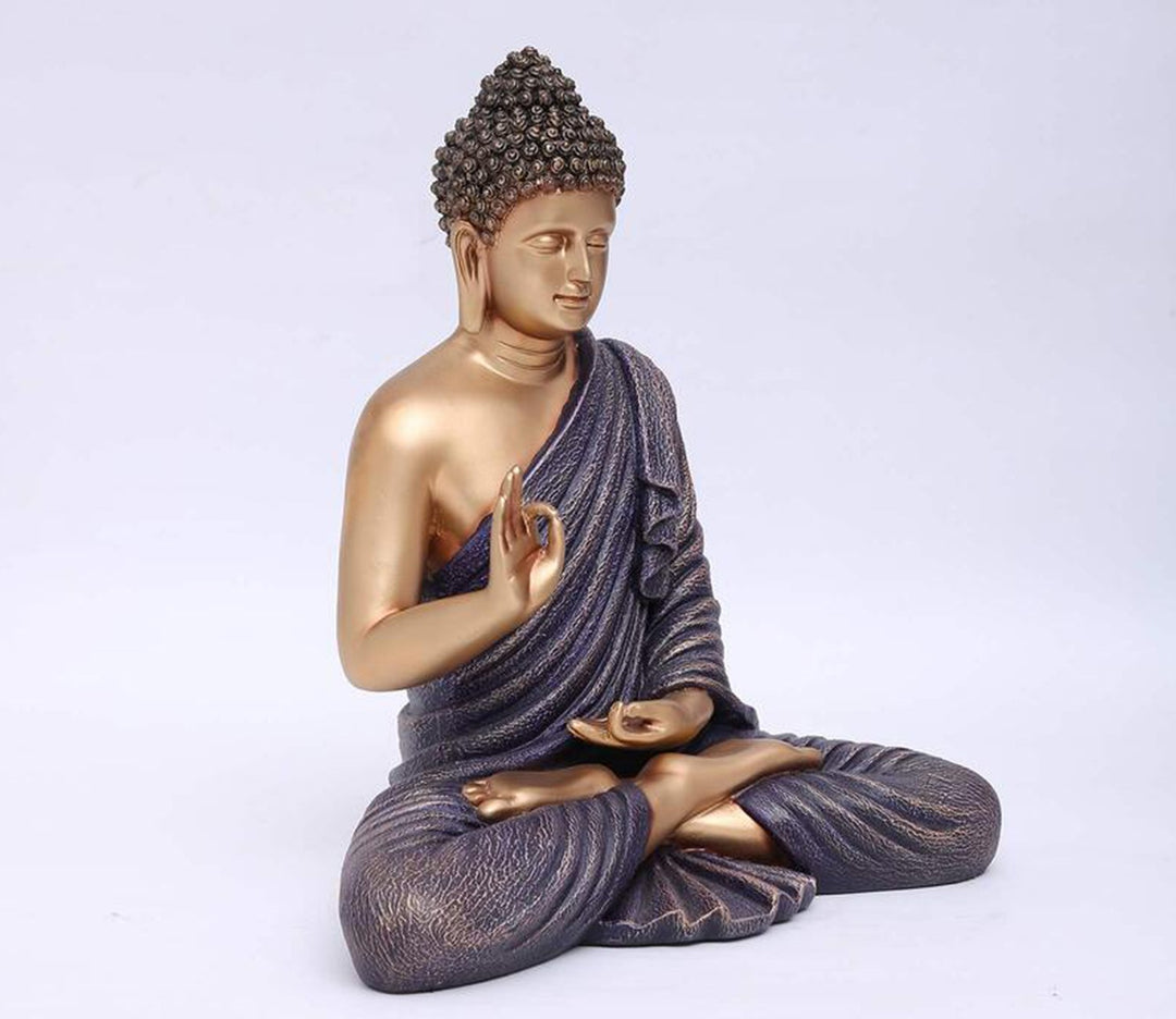 Captivating Purple Blessing Buddha Decorative Showpiece