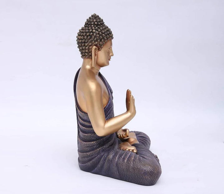 Captivating Purple Blessing Buddha Decorative Showpiece