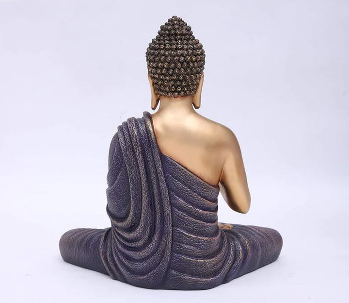 Captivating Purple Blessing Buddha Decorative Showpiece