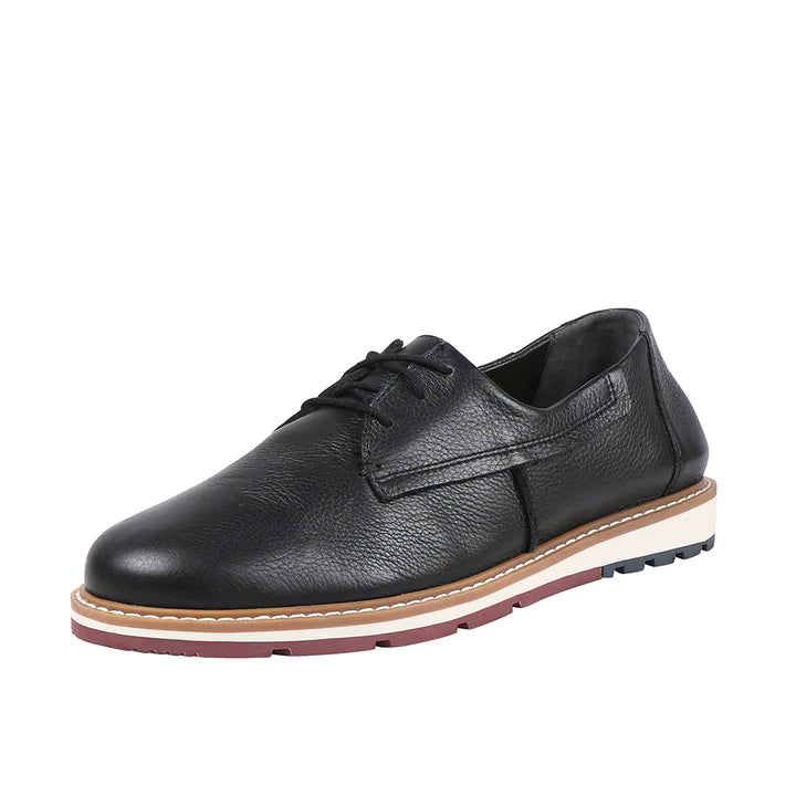Men's Lace Leather Shoe Black | Classic Idaho Men's Lace-Up Shoes