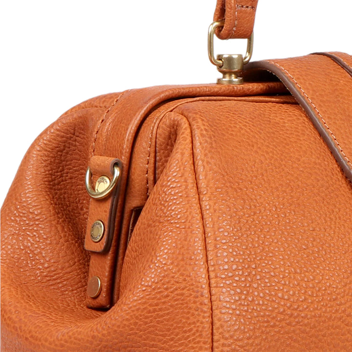 Tangerine Leather Satchel | Tangerine Kalahari Icon Satchel