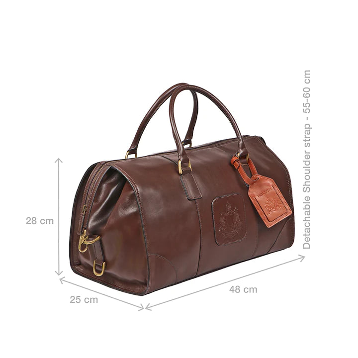Men's Leather Travel Duffle Bag, Adjustable Strap | Adventure-Ready Duffle Bag
