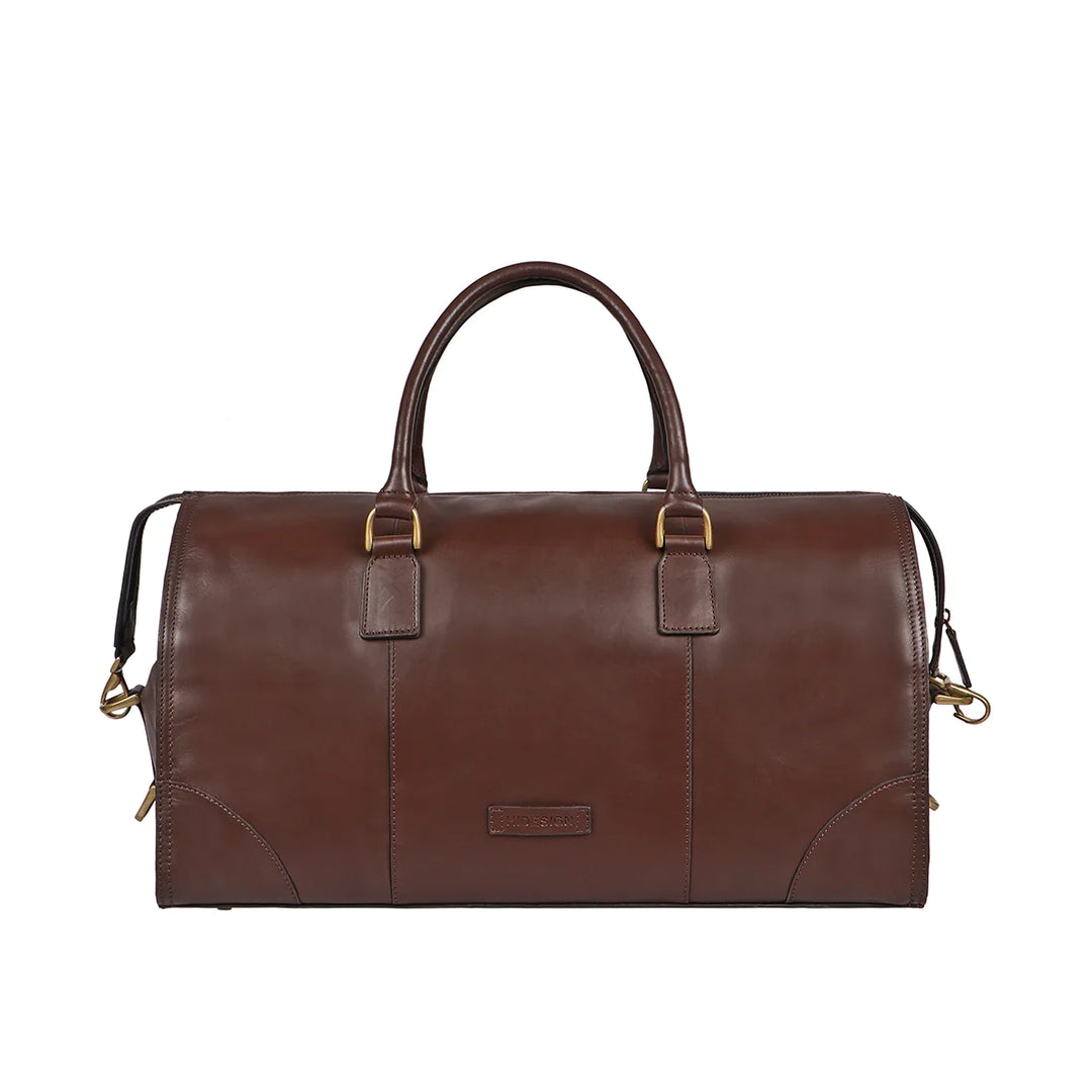 Men's Leather Travel Duffle Bag, Adjustable Strap | Adventure-Ready Duffle Bag