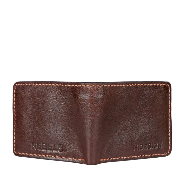 Men's Brown Leather Bi-fold Wallet | Premium Embossed Bi-Fold Wallet