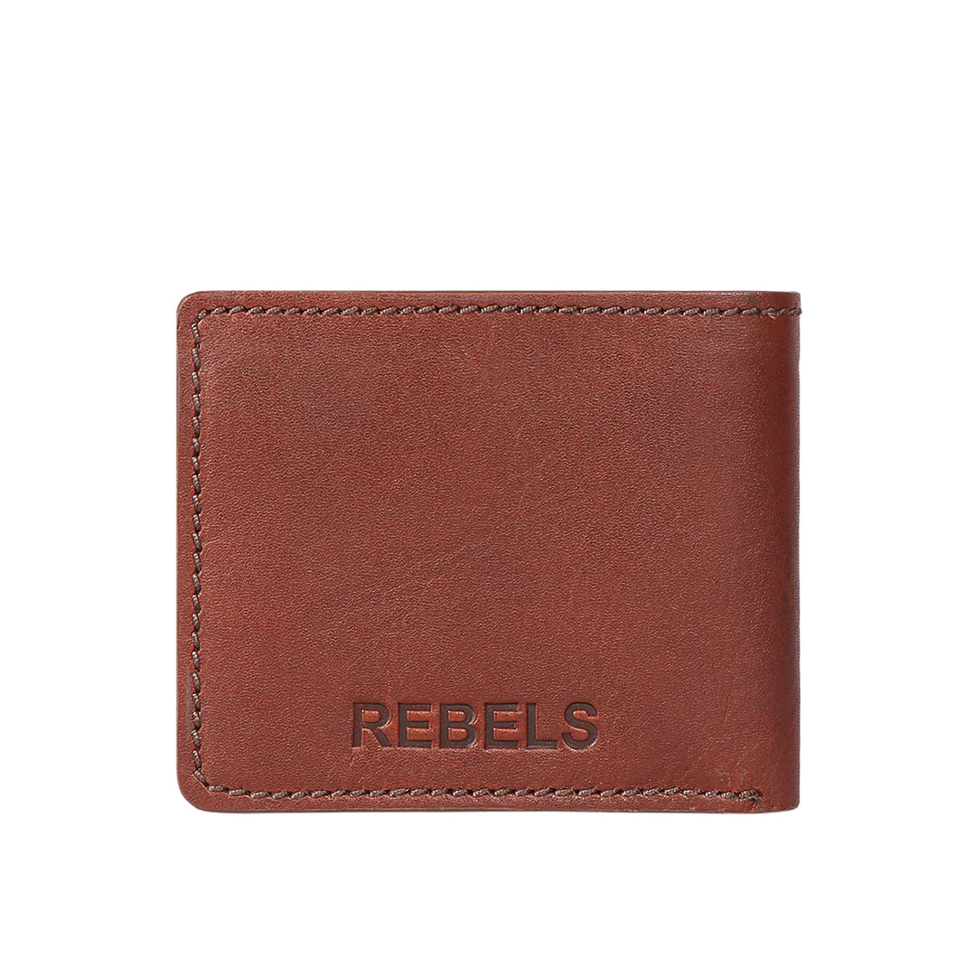 Men's Brown Leather Bi-fold Wallet | Premium Embossed Bi-Fold Wallet