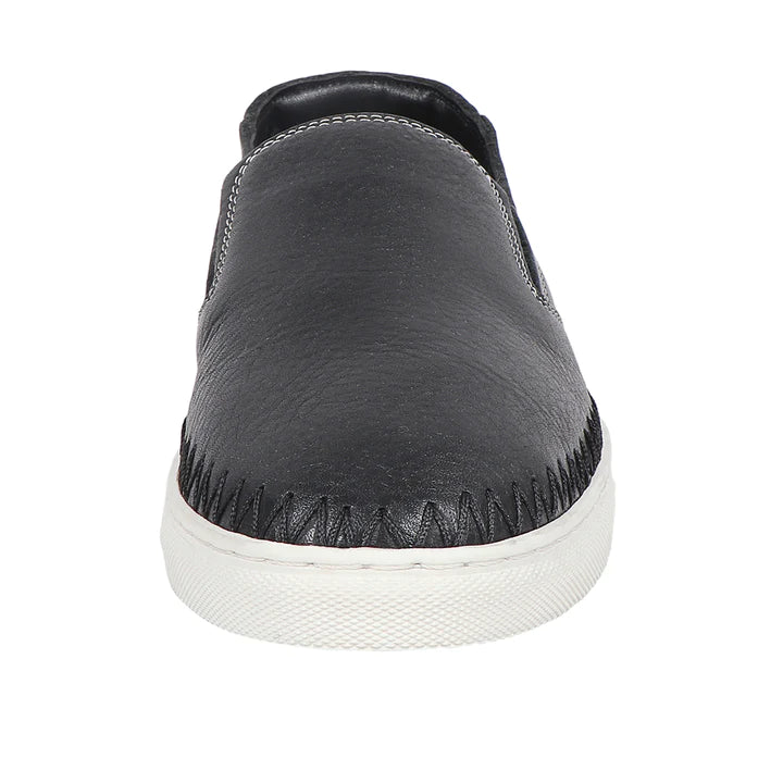 Men's Leather Slip-On Shoes Black | Smart Idaho Men's Slip-On Shoes