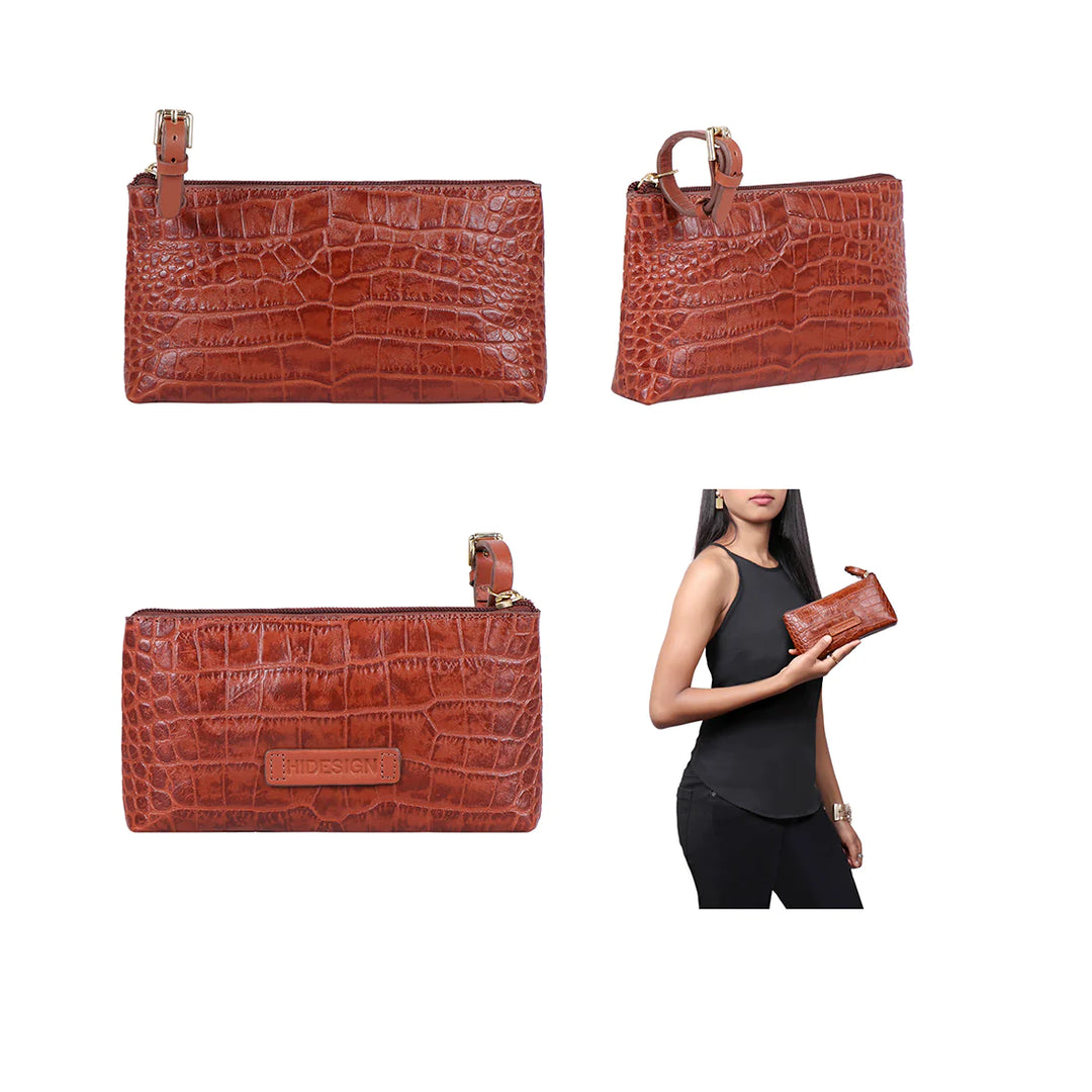 Tan Leather Tote Bag | Versatile Tan Croco Freedom Tote